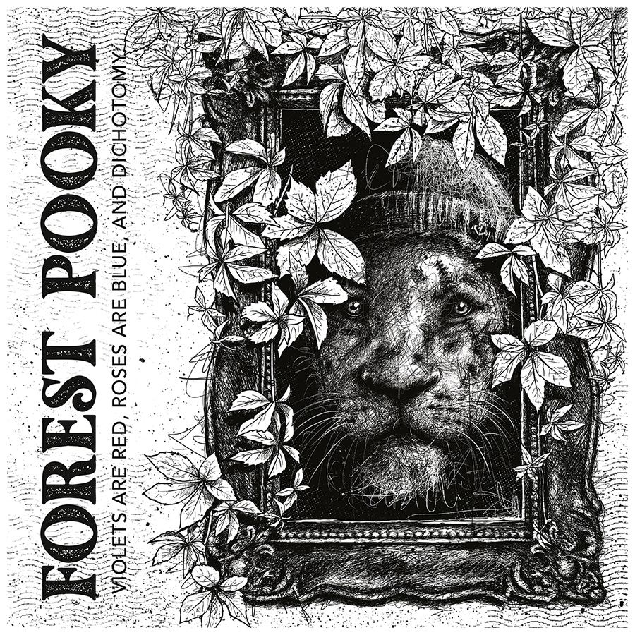 dessin lion album forest pooky