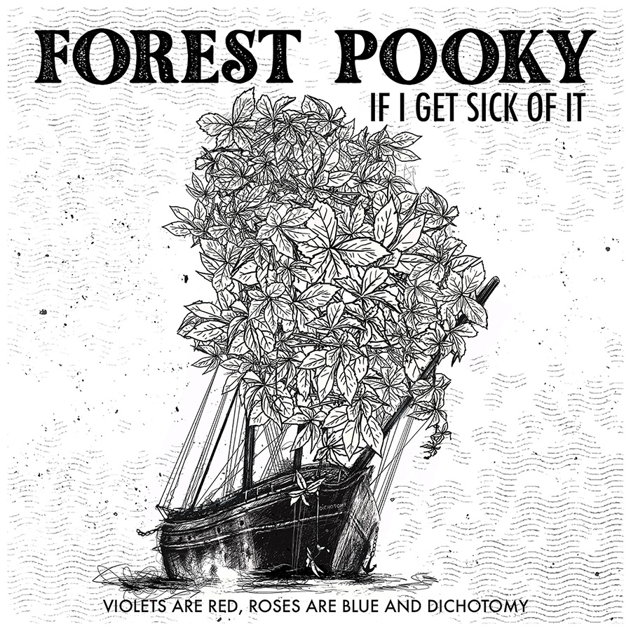 dessin bateau voile de feuilles forest pooky