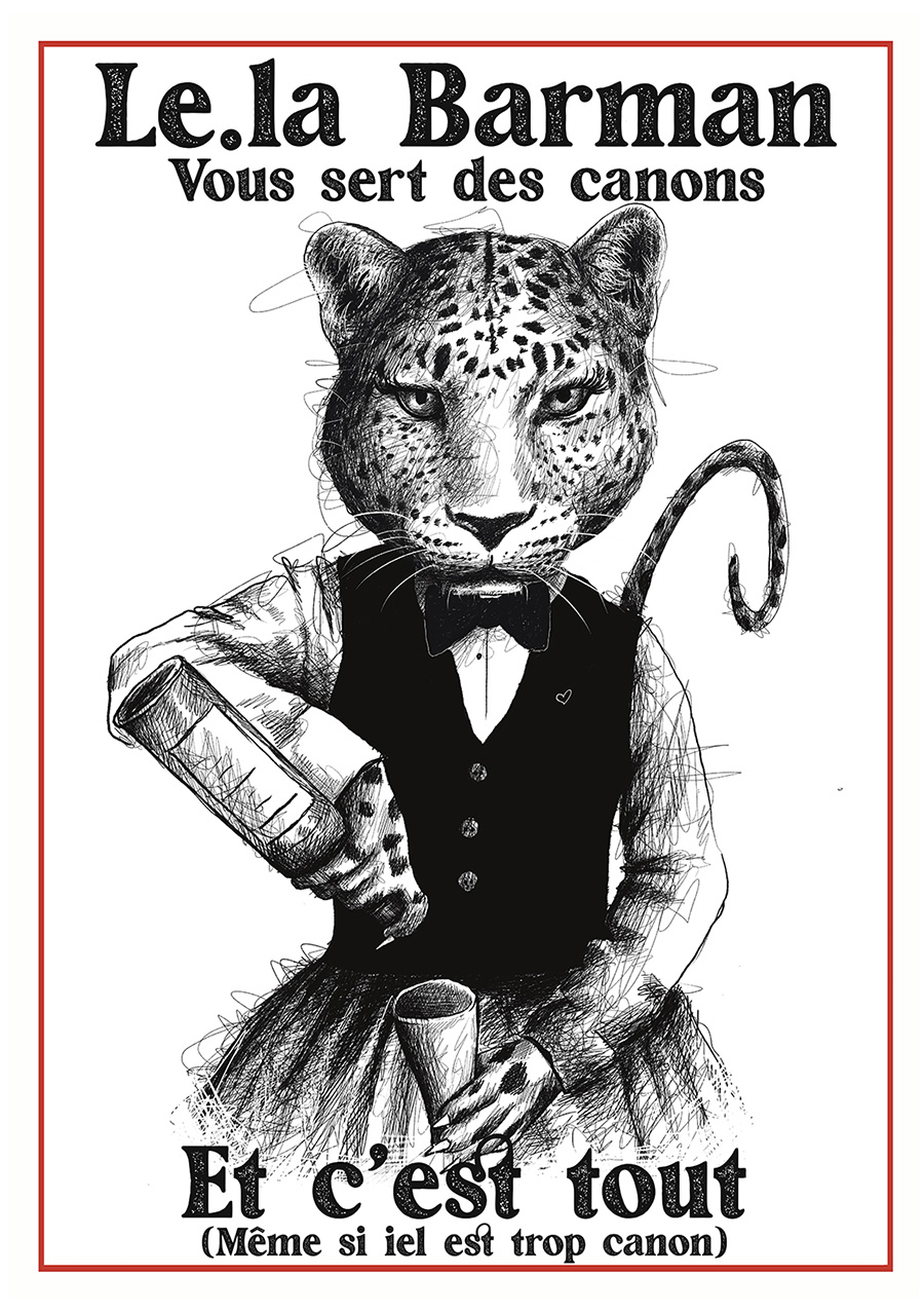 dessin tigre barman campagne prevention sexisme kif