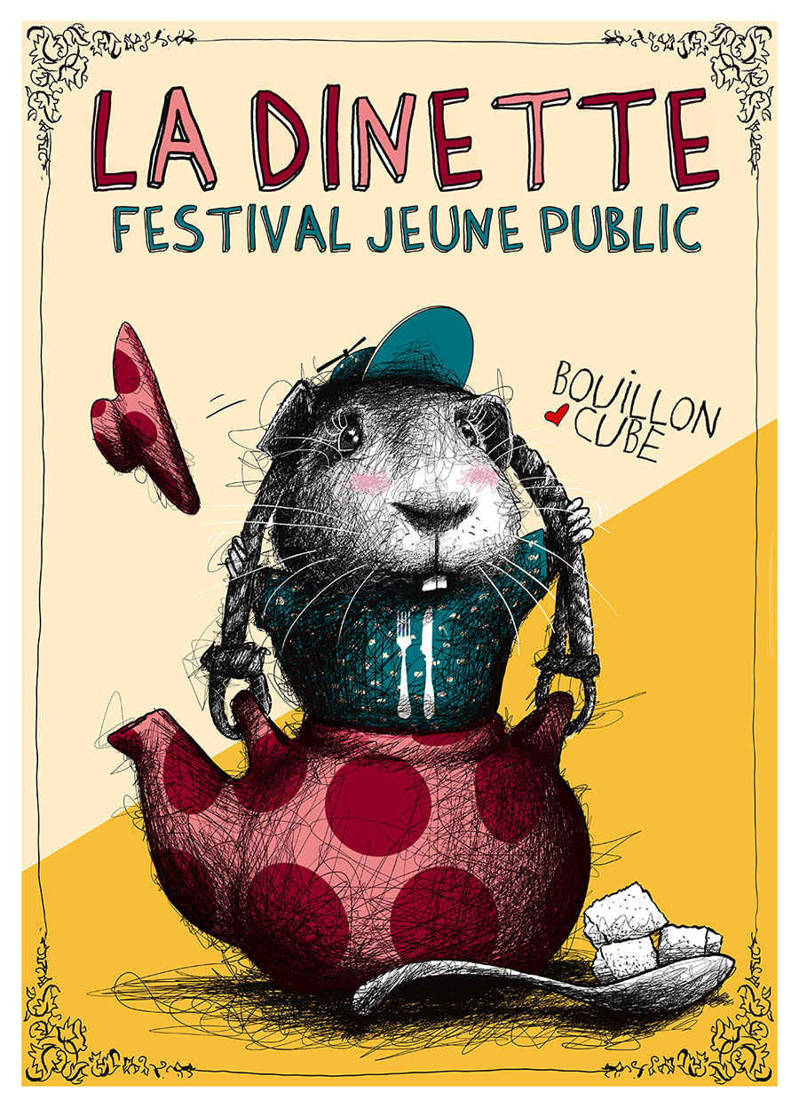 dessin souriceau theiere festival dinette